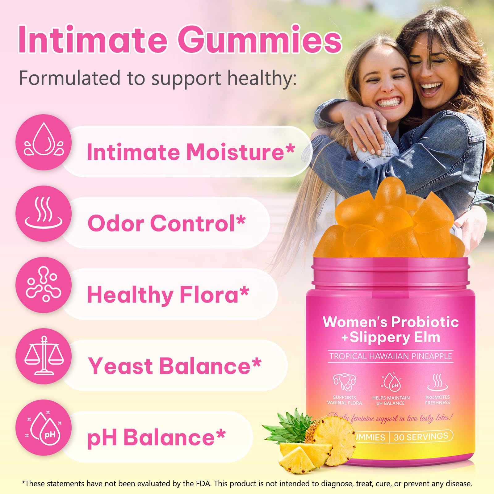 ITSDAWN women's probiotic gummies provide a simple daily dose.