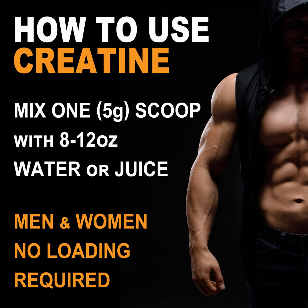 It's Just! creatine monohydrate powder USA-made seal - quality assurance.