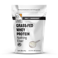 It's Just! whey unflavored bag open, clean protein base for smoothies and recipes