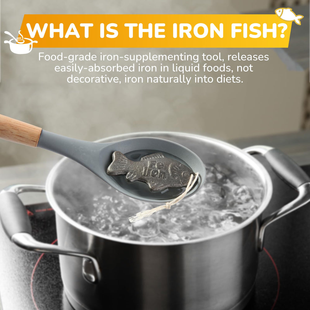 IUFQOZG Iron Fish close-up shows safe, food-grade materials.
