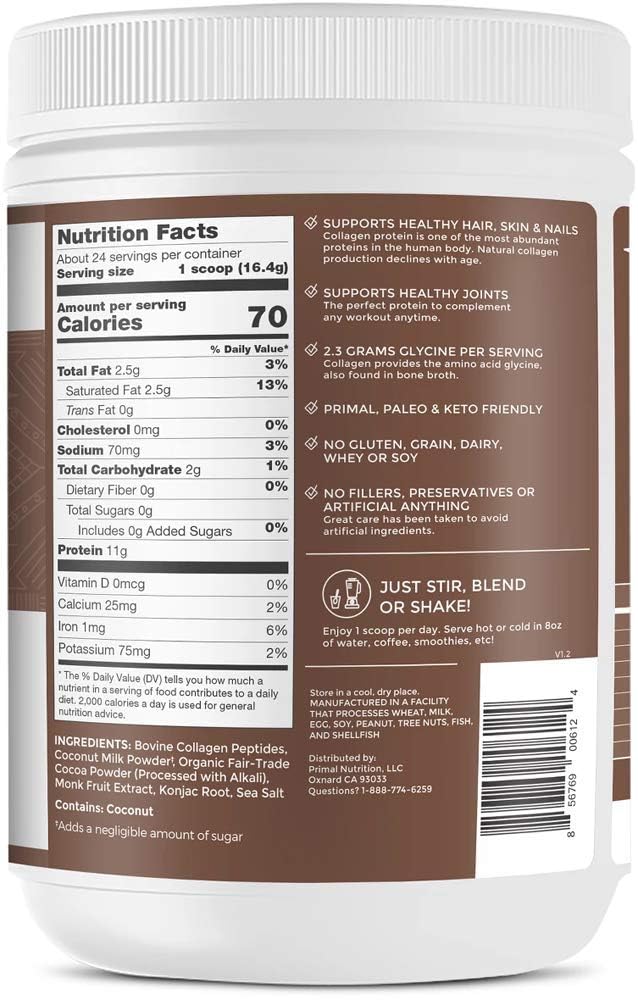 IUSOT Collagen Drink Mix ready-to-make, chocolate coconut flavor, tasty daily treat