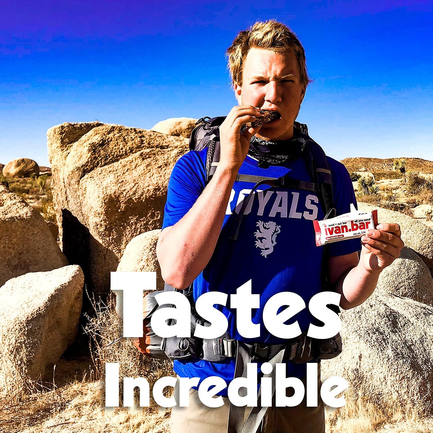 ivan.bar 10g protein per bar nutrition badge emphasizes energy support.