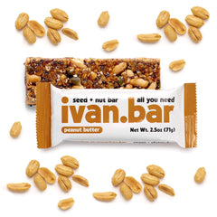 ivan.bar vegan snack bar close-up of ingredients showing all-natural goodness.