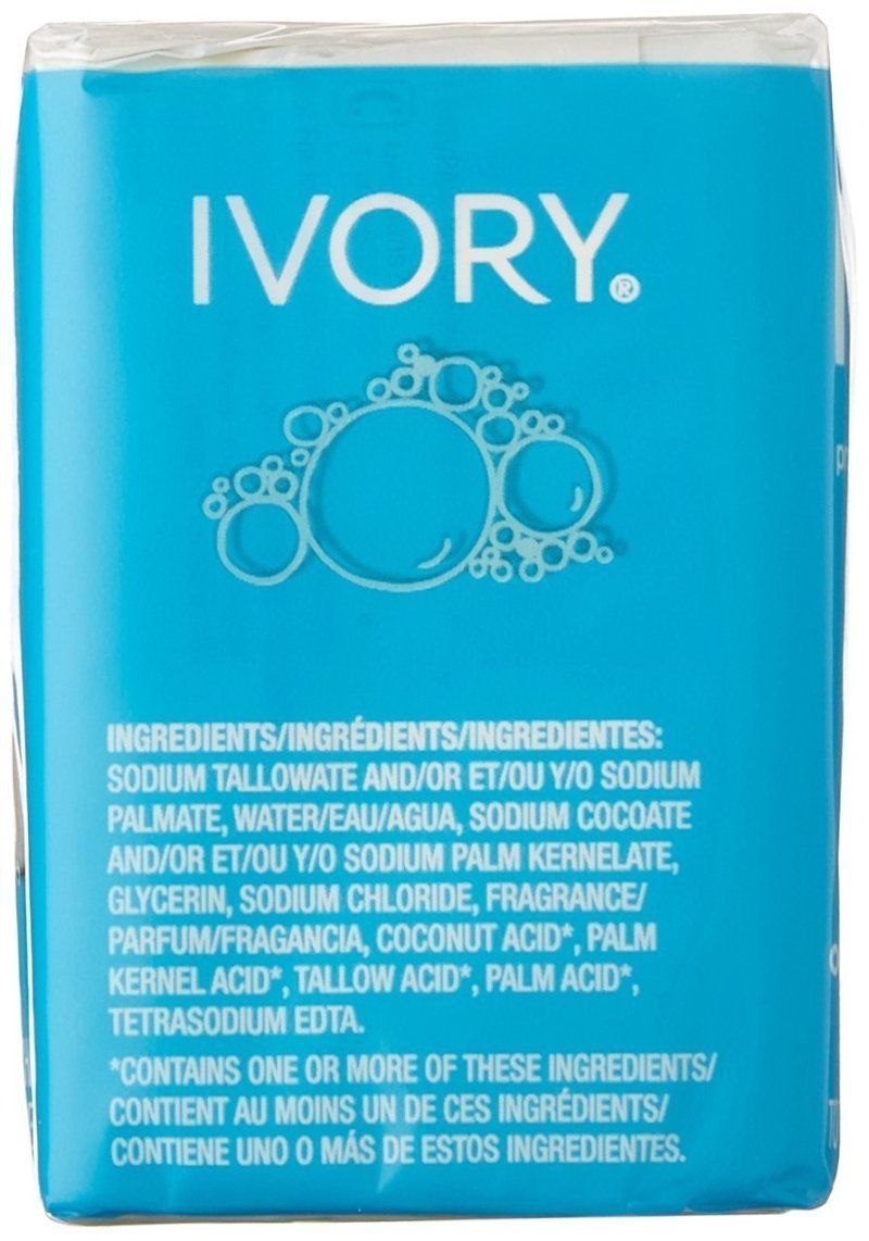 Ivory Orig soap bar close-up highlights gentle lather and mild fragrance.