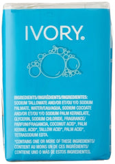 Ivory Orig soap bar close-up highlights gentle lather and mild fragrance.