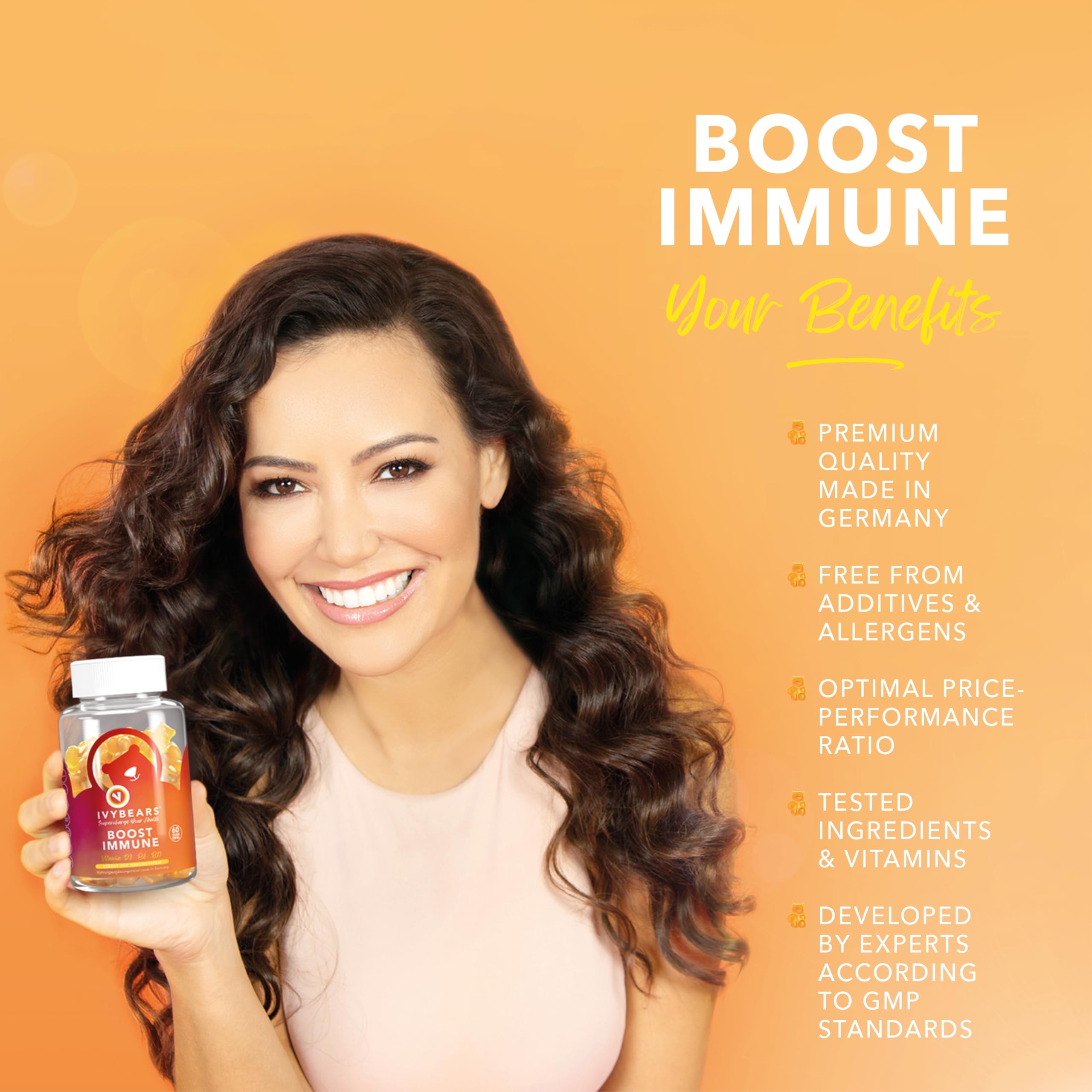 IvyBears vegan-allergen-free gummies – suitable for plant-based diets and sensitive individuals.