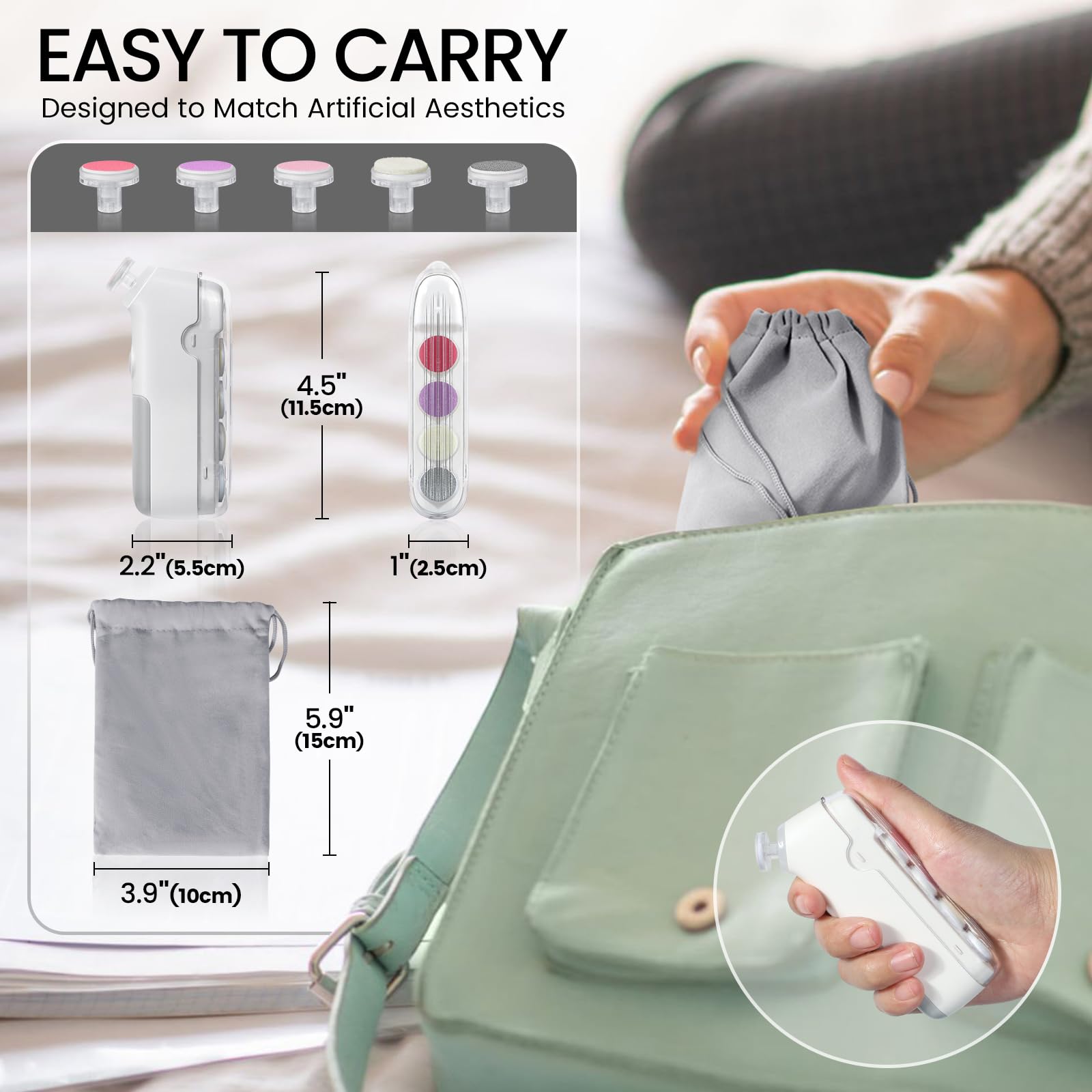IvyWind portable storage keeps all heads organized.