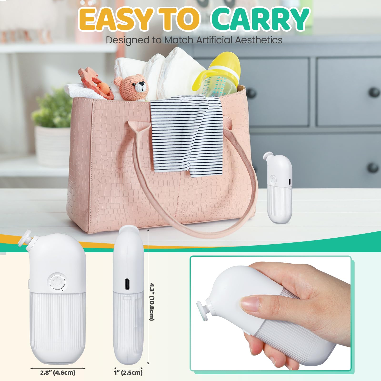 IvyWind Storage compartment keeps all accessories neatly organized.