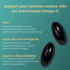 Iwi Omega-3 Sport bottle in a gym setting to imply workout support.