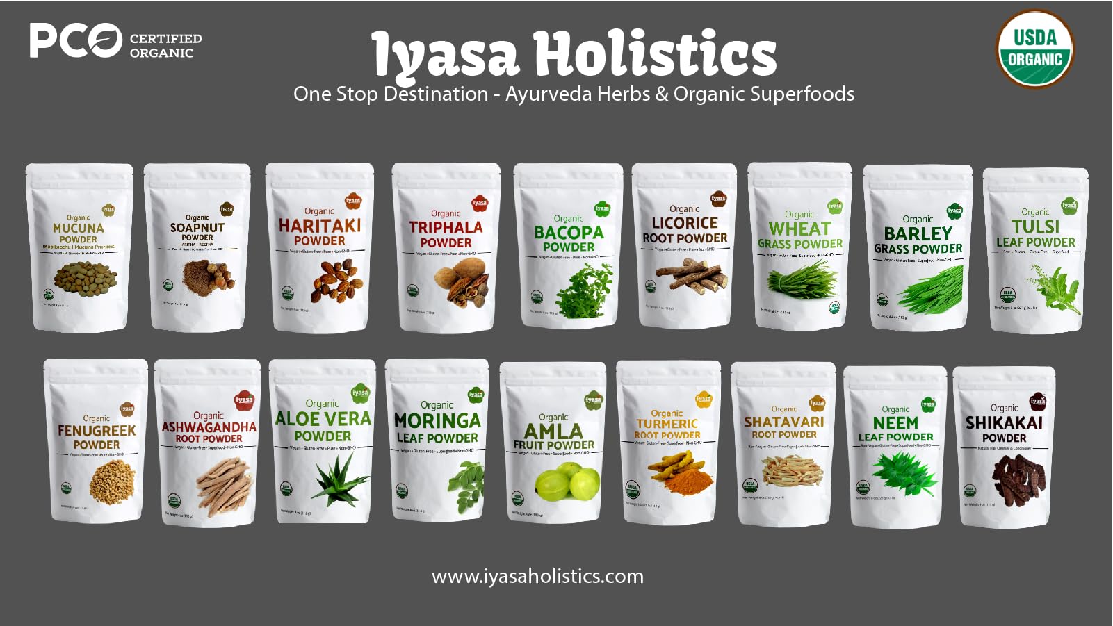 Iyasa Holistics licorice root powder resealable pack preserves freshness