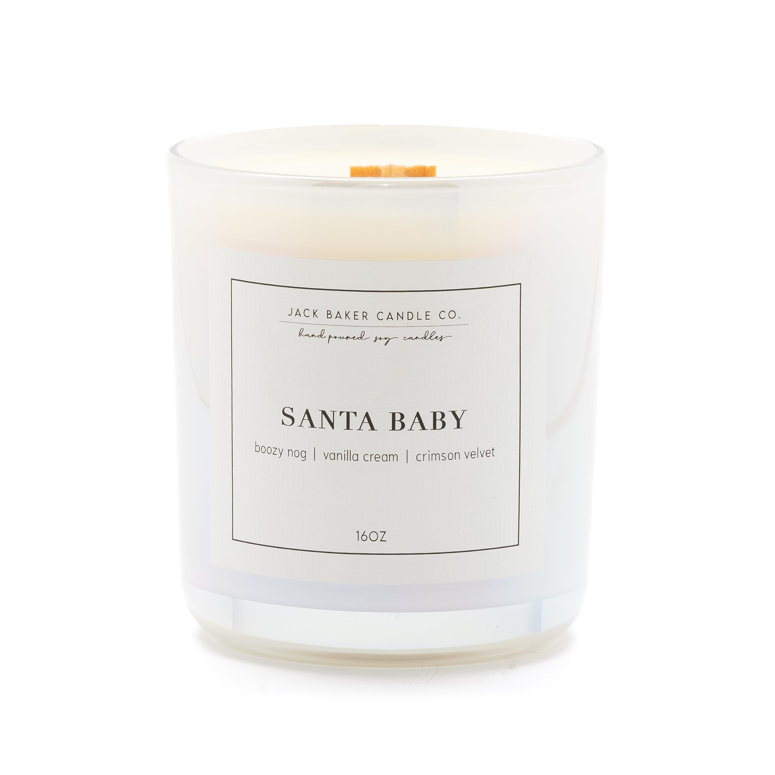 Jack Baker Candle Co Moonstone bottle shows artisanal candle quality and clean soy burn for cozy evenings.
