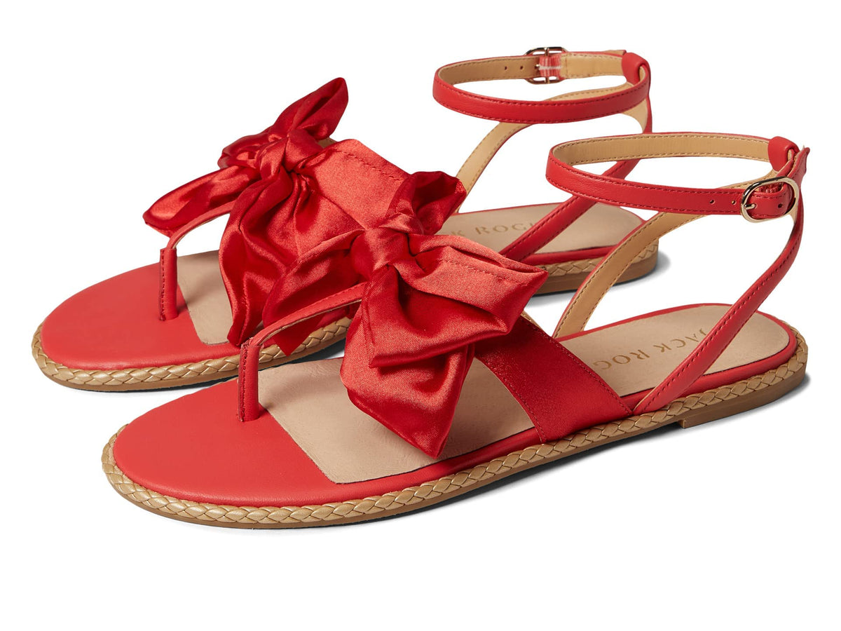 Jack Rogers Heidi Sandal Cayenne with adjustable ankle strap for easy daily wear