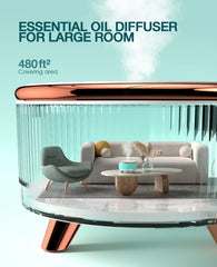 Jack & Rose ultrasonic diffuser delivering quiet operation for restful environments.