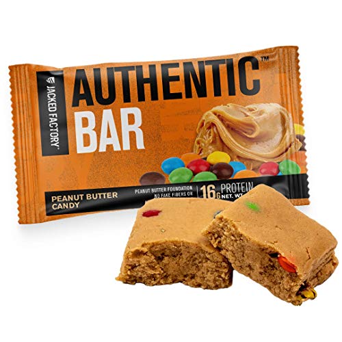 12-pack display of Jacked Factory Authentic Bar for easy purchase