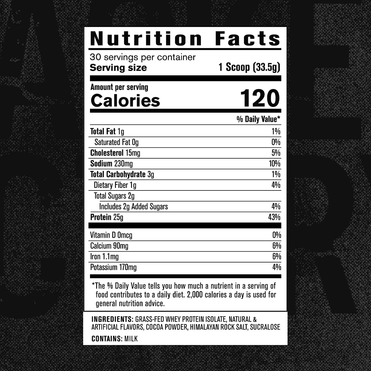 Chocolate-flavored Authentic ISO shake with a smooth, clump-free mix