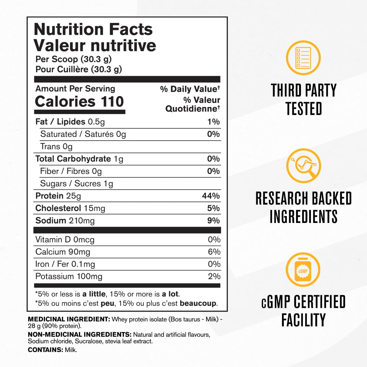 Jacked Factory Authentic ISO Whey Vanilla shake in glass