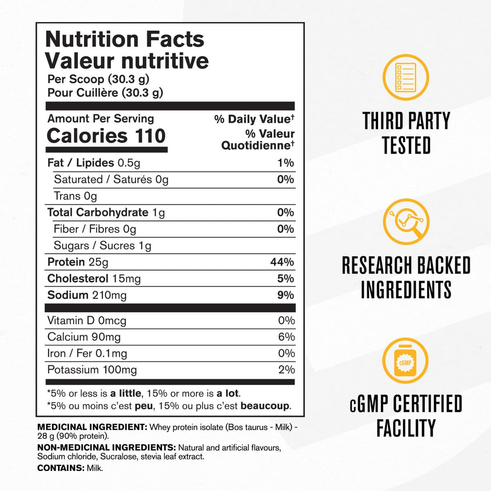 Jacked Factory Authentic ISO Whey Vanilla shake in glass