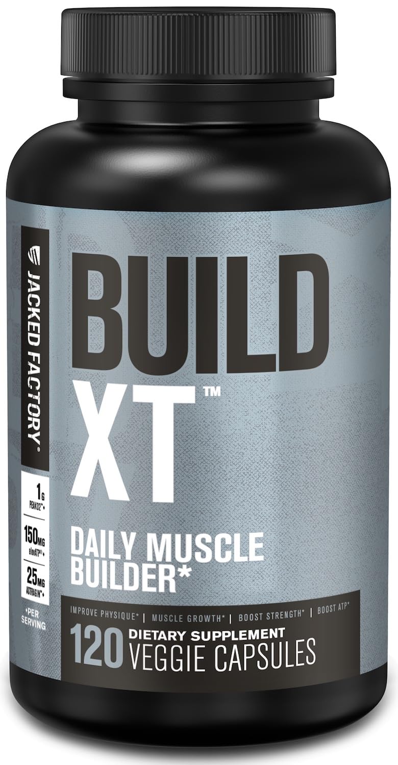 Jacked Factory Build-XT bottle front view for daily performance support