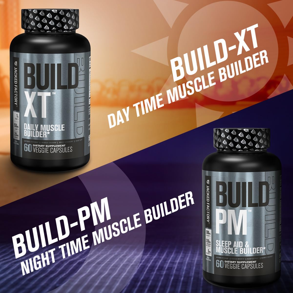 Pouring Build-XT into a glass, illustrating daily dose