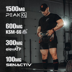 Close-up of Build-XT Max label showing key ingredients for endurance and recovery.