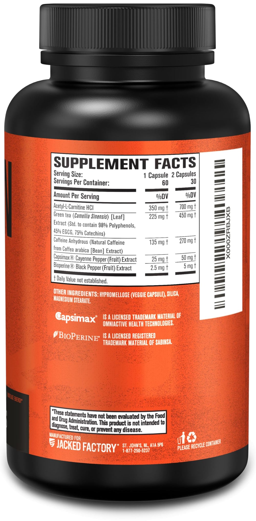 Caffeine ingredient close-up, emphasizing focus and alertness.