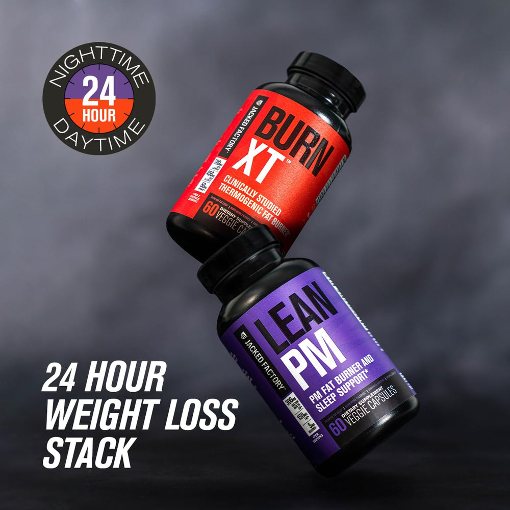 Burn-XT packaging on shelf, ready-to-use energy support.