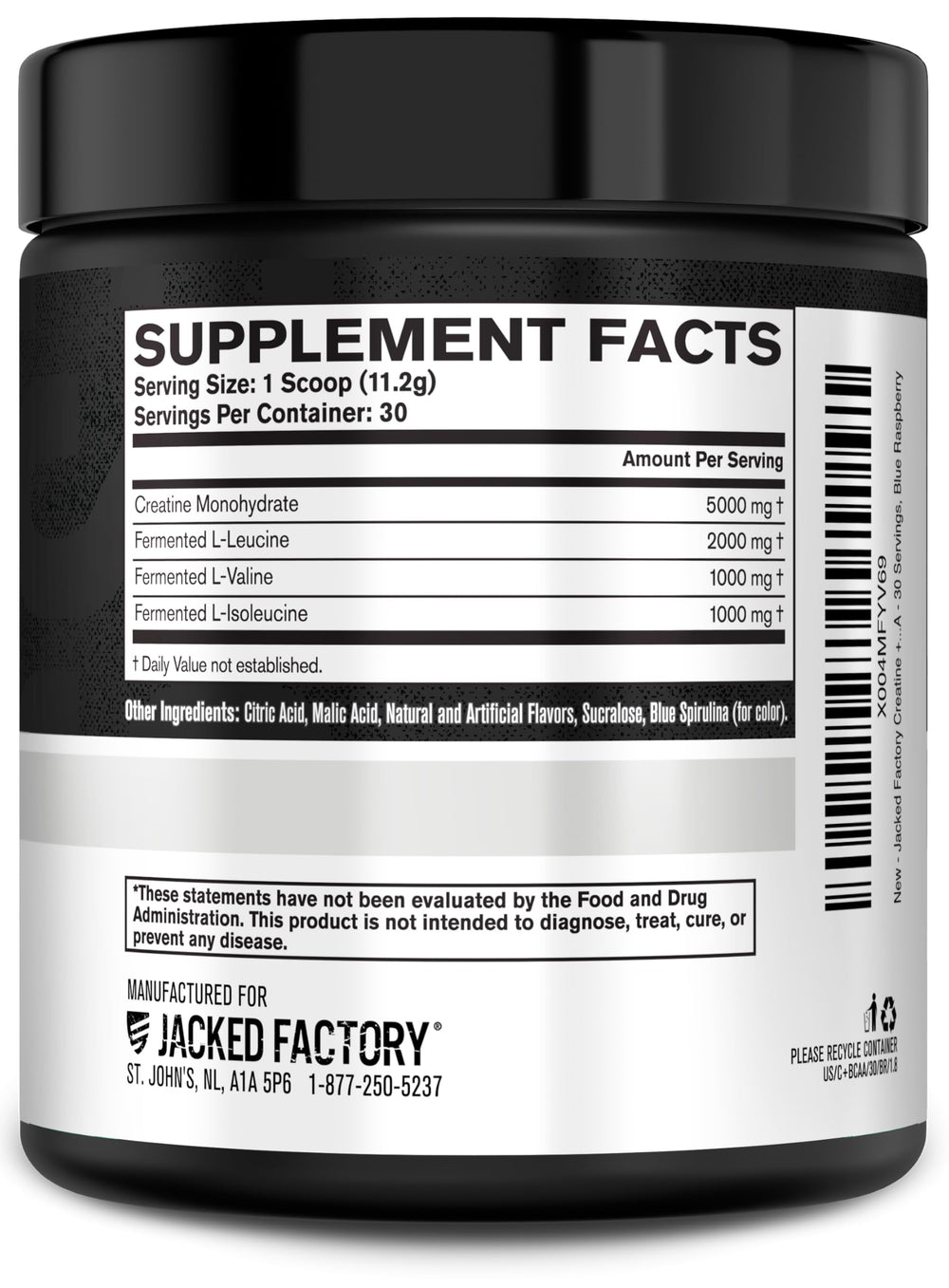 Jacked Factory Creatine + BCAAs athlete in training illustrates performance support