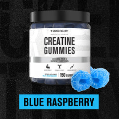 Jacked Factory Creatine Monohydrate Gummies pour demonstrates on-the-go use.