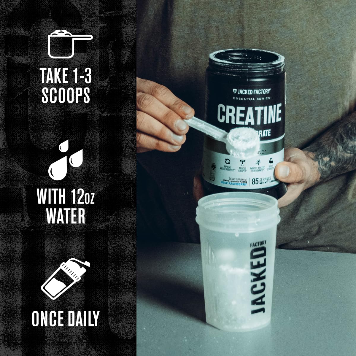 Jacked Factory Creatine Monohydrate vegan-friendly option
