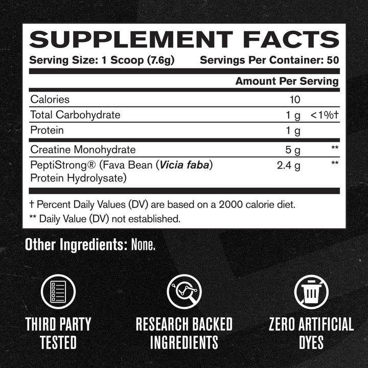 Jacked Factory label highlights vegan-friendly, cGMP facility, and third-party testing for purity.