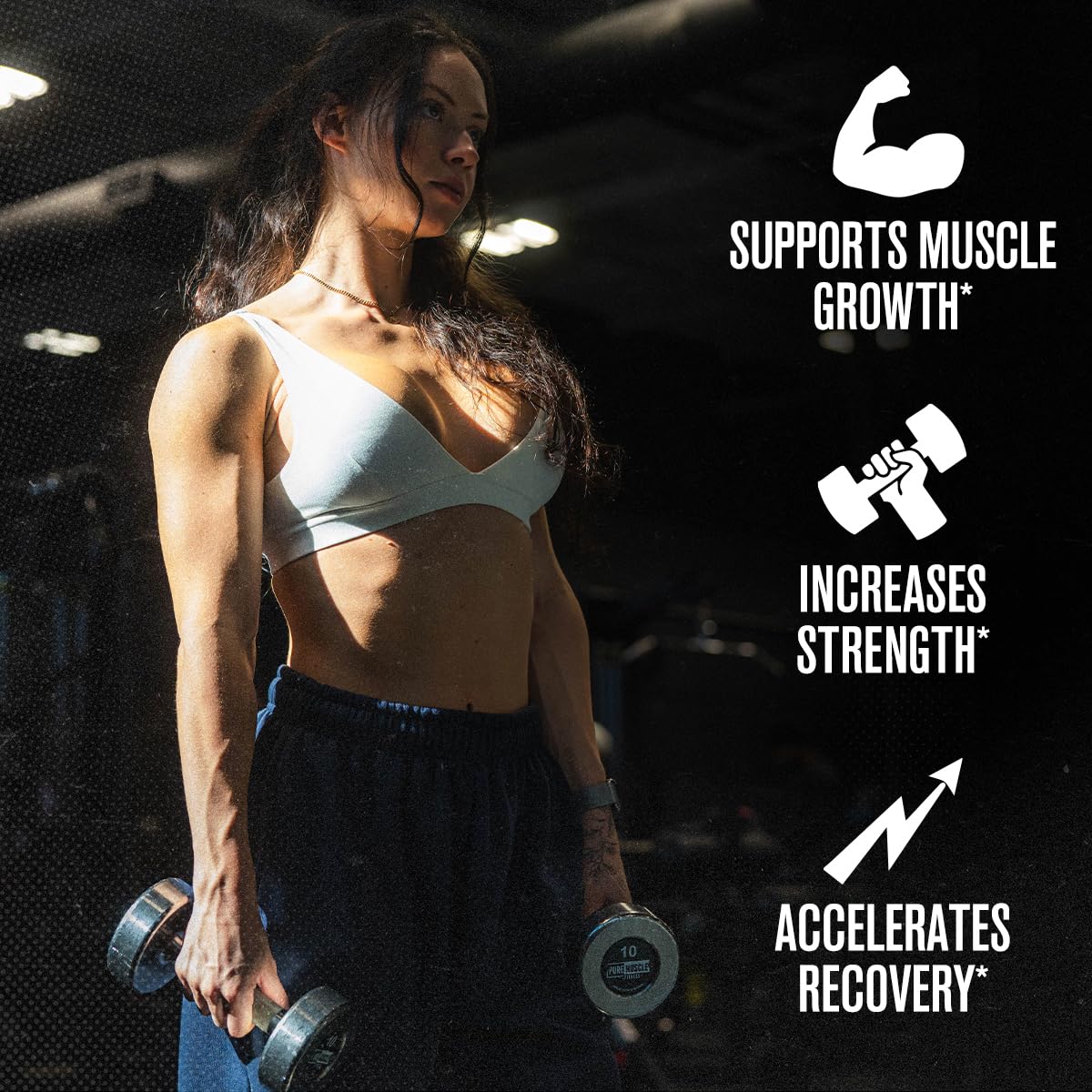Creatine + Peptides powder unflavored ready for easy mixing with water.