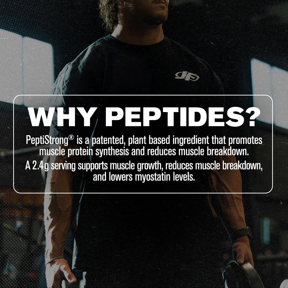 Jacked Factory Creatine + Peptides powder dissolving smoothly in water.