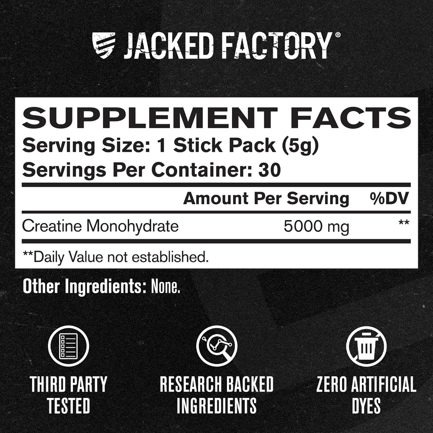 Jacked Factory Creatine Stick Pack being added to a shaker for easy use