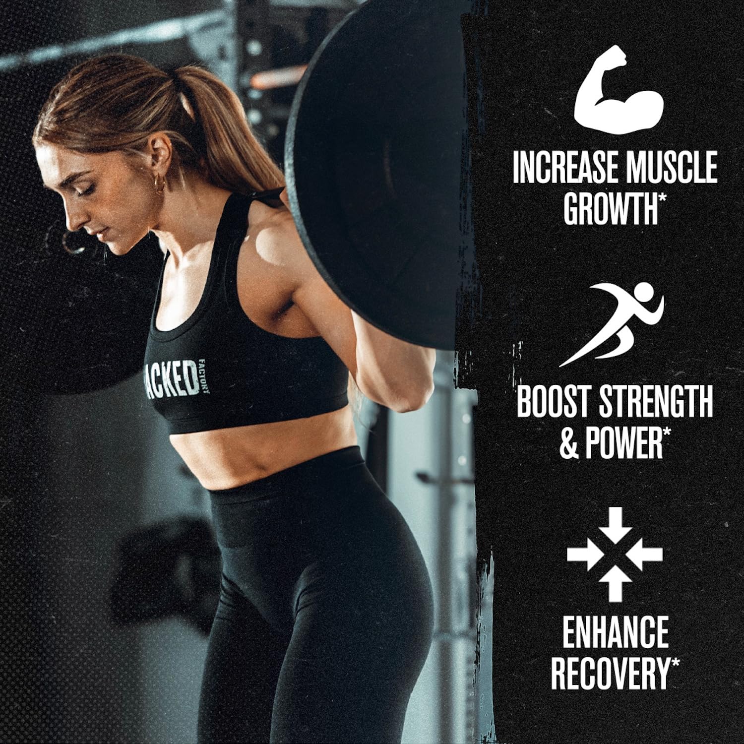 Jacked Factory Creatine Stick Pack showing unflavored powder in a shaker