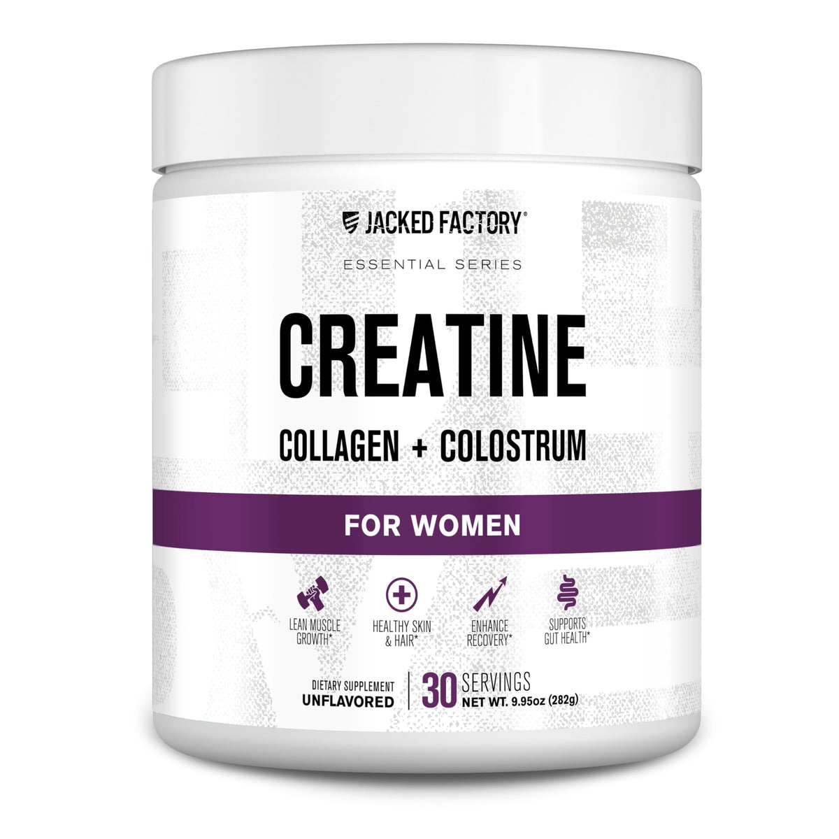 Jacked Factory Creatine for Women bottle pour supports workouts and recovery