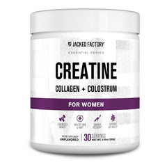 Jacked Factory Creatine for Women bottle pour supports workouts and recovery