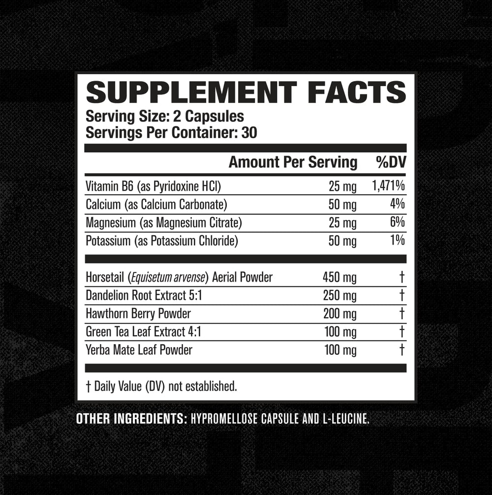 Jacked Factory Dry-XT capsules with green tea and other botanicals