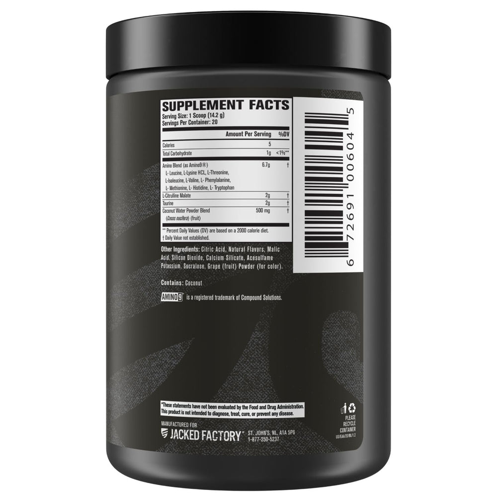 Jacked Factory EAA Surge athlete usage, supports endurance and recovery mid-workout.