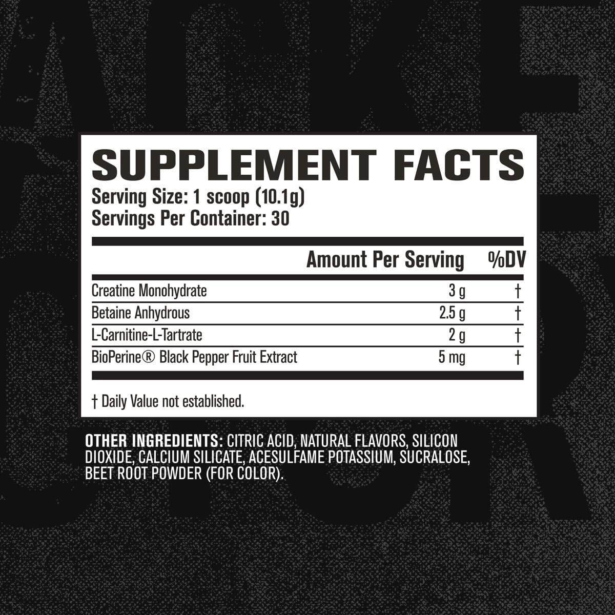 Jacked Factory Growth Surge bottle on gym bench showcasing premium ingredients.