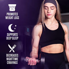 Jacked Factory Lean PM capsules closeup for natural, stimulant-free night support
