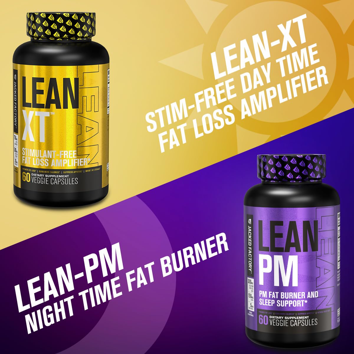 Lean-XT diet pill collection arranged for stack-friendly weight management.