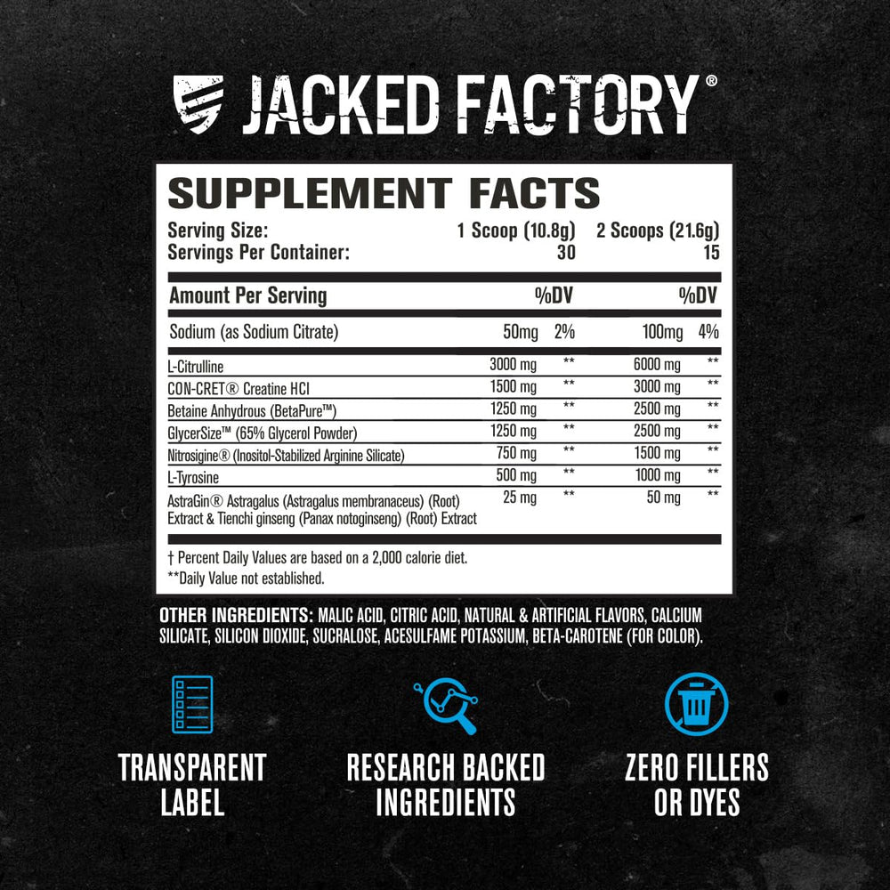 Nitric Surge ingredients-con-cret closeup emphasizes Con-Cret creatine for strength support.