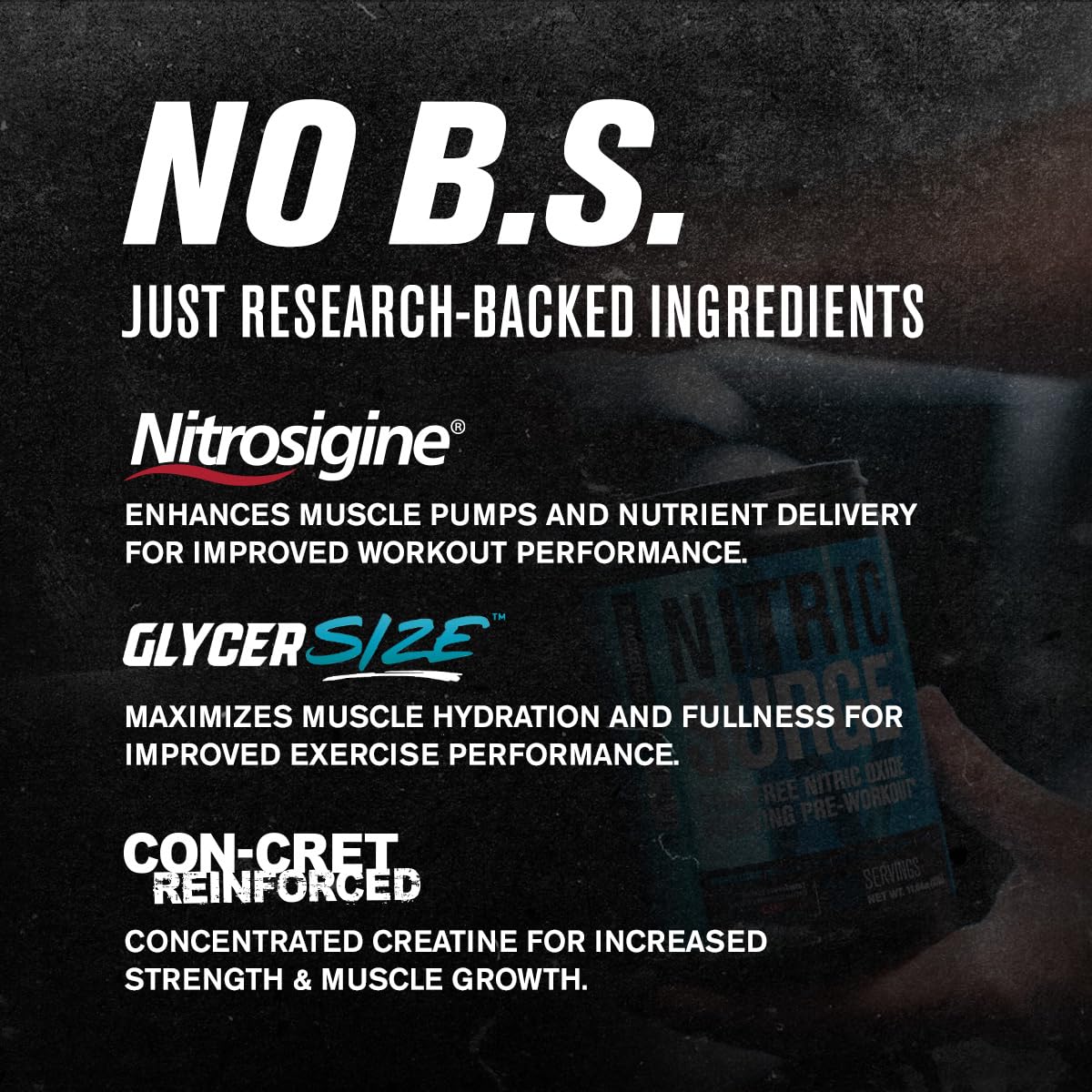 Jacked Factory Nitric Surge L-Citrulline visual suggests enhanced nitric oxide potential.