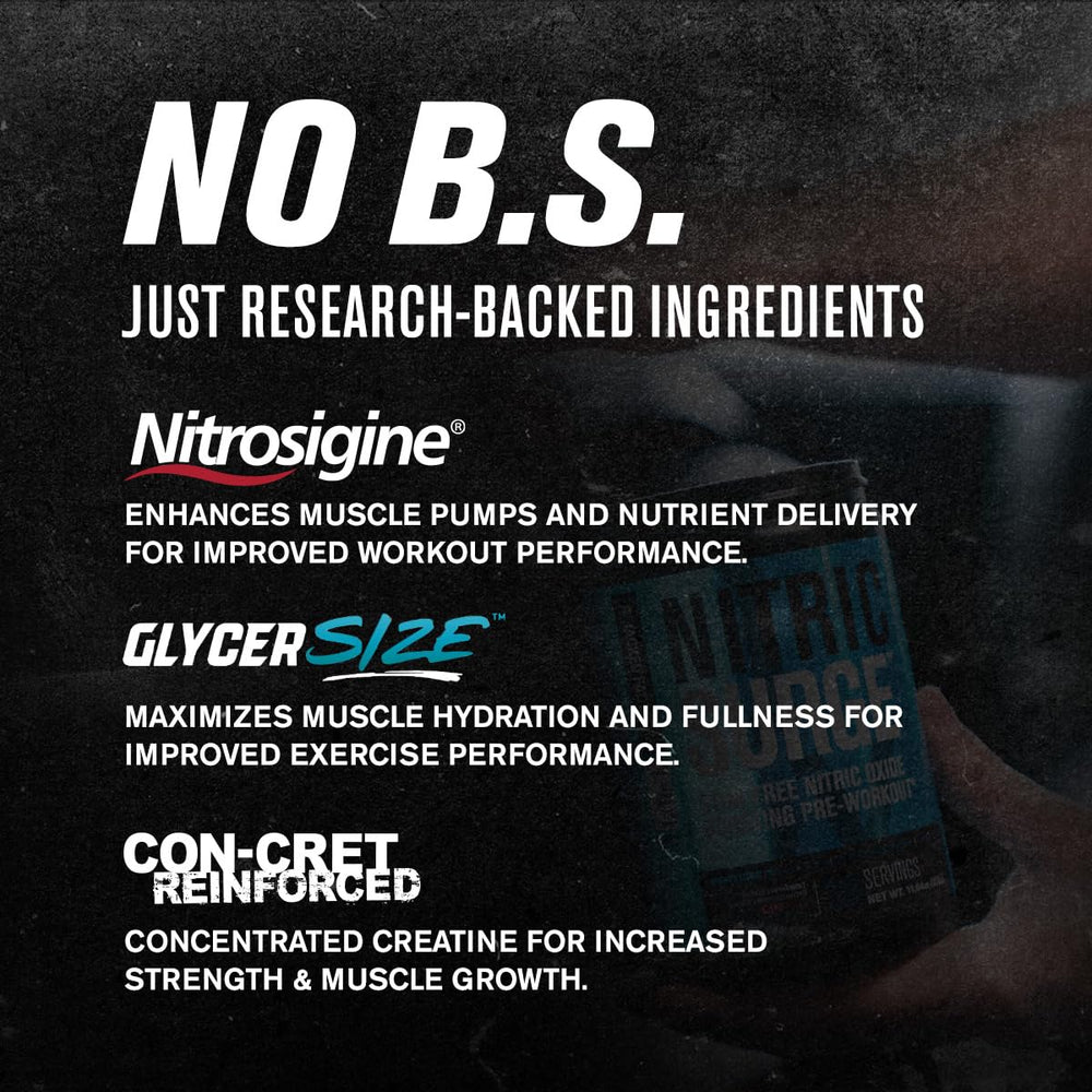 Jacked Factory Nitric Surge L-Citrulline visual suggests enhanced nitric oxide potential.