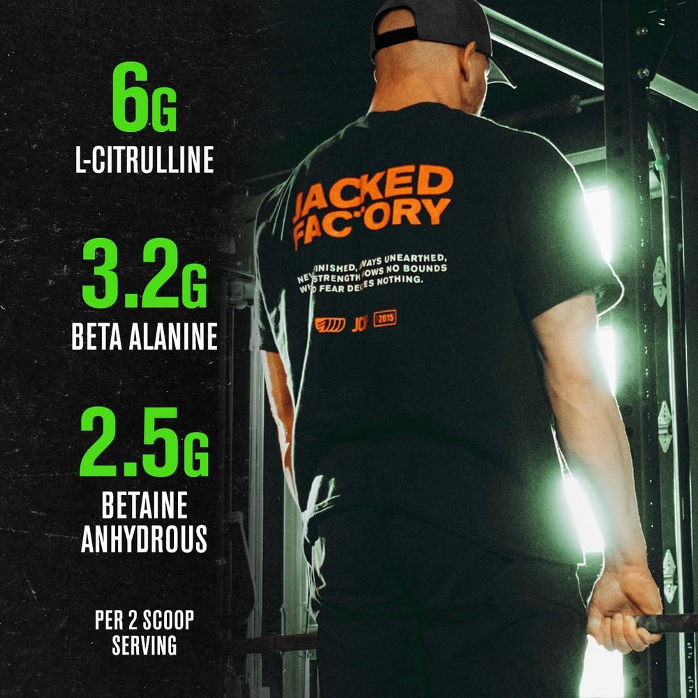 Jacked Factory Nitrosurge Green Apple taste sample hints refreshing flavor.