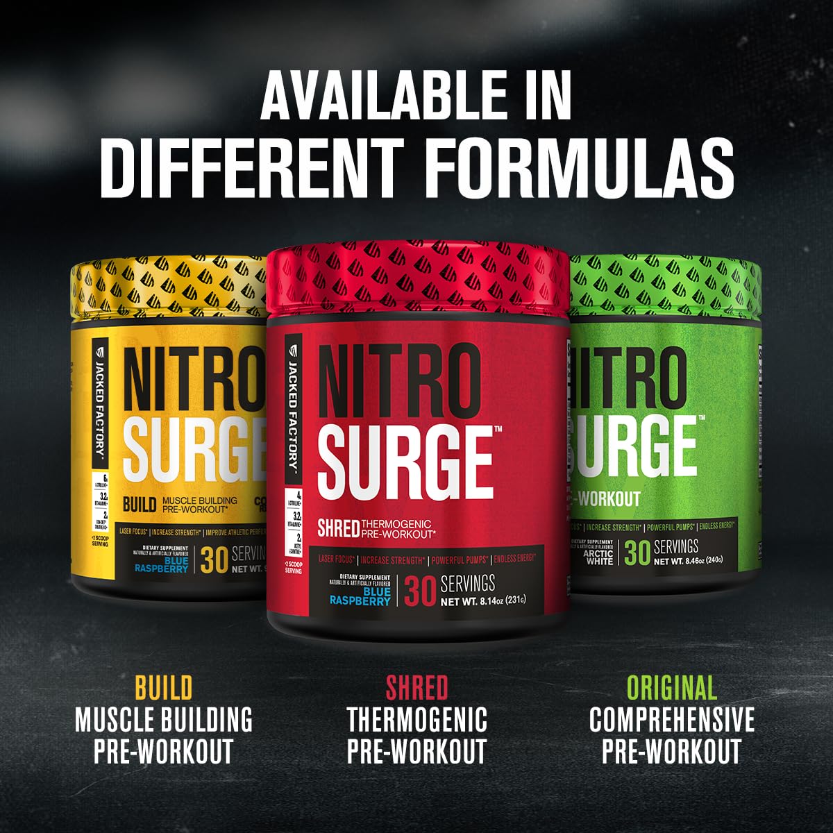 Jacked Factory Nitrosurge Shred shaker pouring fruit punch drink