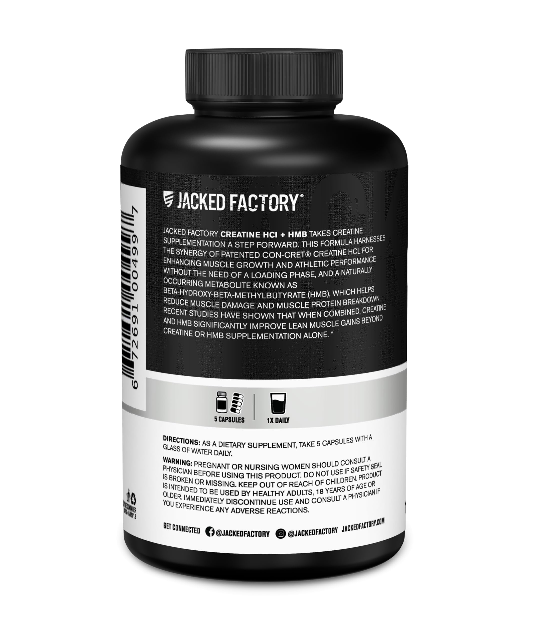 Jacked Factory no-fillers banner highlighting clean, high-potency formula.