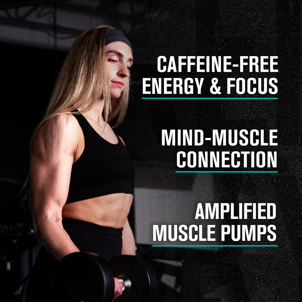 Stim-free Pumpsurge Max formula visual with steady energy for training