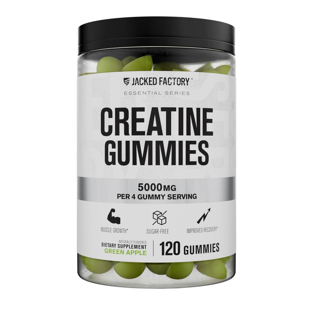 Jacked Factory Sugar-Free Creatine Gummies front view for daily use