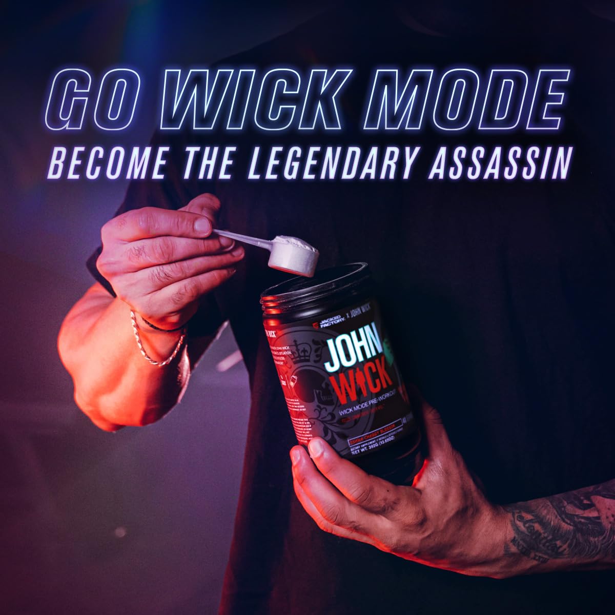 Blue Raz label on Wick Mode conveys bold flavor and energy cue